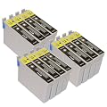12 x Black/T0711 FOR EPSON SX415 - Compatible Ink Cartridges ALSO COPATIBLE WITH Epson Stylus D120 D78 D92 DX400 DX4000 DX4050 DX4400 DX4450 DX5000 DX5050 DX6000 DX6050 DX7000 DX7400 DX7450 DX8400 DX8450 DX9400F S20 SX100 SX105 SX200 SX205 SX400 SX405 SX600FW BX300f S21 SX110 SX115 SX410 SX415 SX515W SX210 SX215 ****By TriINKS****