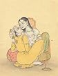Indian Paintings Miniatures Art Drawings & Water Color on Paper 7.5 x 5 inches