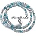 Amazonite & Freshwater Cultured Pearl Necklace by Sajen, 18-20