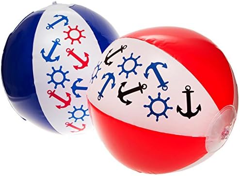 14" Nautical Beach Ball