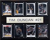 NBA Tim Duncan San Antonio Spurs 8 Card Plaque