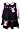 Fall Winter Rare Editions Girls Navy Blue Pink Polka Dot Ballet Dress-3-6 Months