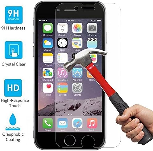 Ziidii Tempered Glass Screen Protector 2.5D Curved Edge For Apple iPhone 6 6S 4.7-Inch