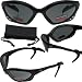 NEPTUNE Foam Padded Safety Glasses ANSI Z87.1+ - FREE Rubber EAR LOCKS and Microfiber Storage/Cleaning Pouch