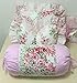 FADFAY Romantic Pink Floral Throw Pillows Candy Heart Square Shaped Sofa Bed Throw Pillows,1 Piece (Candy Pillow)