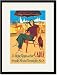 Black Framed/Matted Print 17x23, Cadiz, la Mejor Playa del Sur