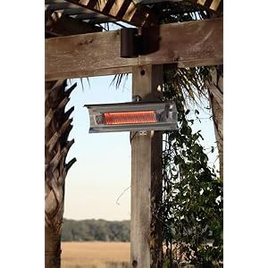 WT Living Stainless Steel Wall Mounted Infrared Patio Heater