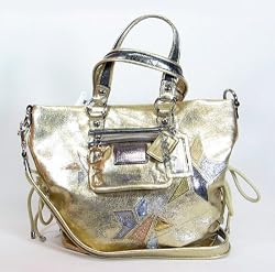 Coach 16050GLD Poppy Star Leather Spotlight Gold
