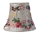 Ivory Ribbon Embroidery Chandelier Shade