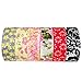 Wrapables Japanese Washi Masking Tape Collection, Premium Value Pack (Set of 6) VPK9