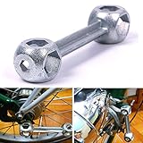 10 で 1 ミニ ポケット六角レンチ犬骨形状マルチツールキーホルダー #64873