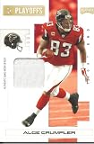 Alge Crumpler 2007 Playoff NFL Playoffs Materials Jersey Card #5 22/25 Atlanta Falcons