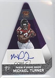 Michael Turner #4/10 Atlanta Falcons (Football Card) 2012 Crown Royale Panini's Choice Signatures Purple #1