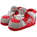 Ohio State Buckeyes Boot Slipper in Red / Grey
