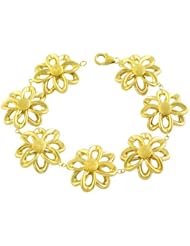 14 Karat Yellow Gold 7 inch Fiore Bracelet