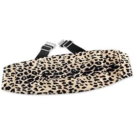 Leopard Print by Wild Ties tan taupe silk cummerbunds