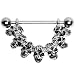 Nice and Naughty Skull Nipple Ring