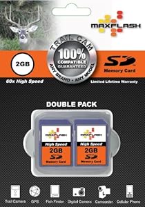 Trail Cam SD Memory Cards, 60x High Speed 2GB, 133x High Speed 4GB, and Class 6 SDHC 8GB