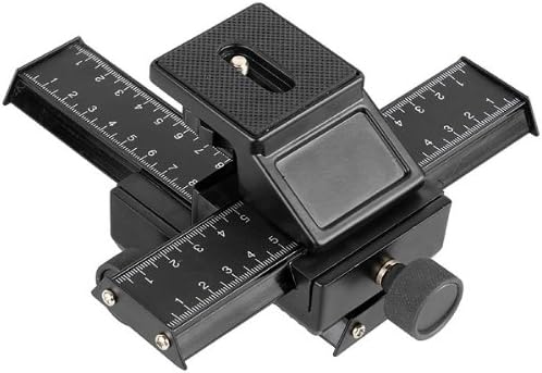pangshi 4 Way Macro Focusing Focus Rail Slider Shot Compatible for Nikon Canon Pentax Camera Sony