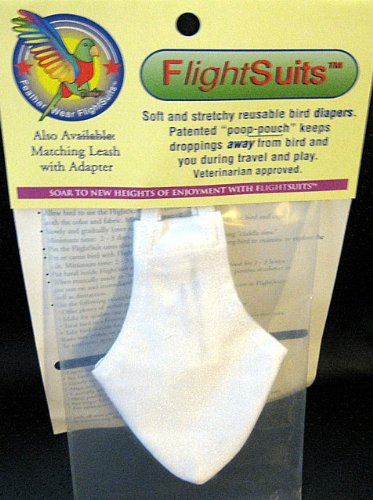 Mammoth White Avian Fashions Flightsuit (Bird Diaper) w/Liners