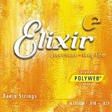 Elixir Banjo Light Strings - Polyweb