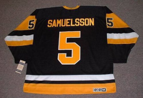 Buy ULF SAMUELSSON Pittsburgh Penguins 1992 CCM Vintage Throwback Away Hockey Jersey