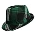 51bALWWAgNL. AA75  WILD GREEN PLAID WOOL FELT FEDORA HAT