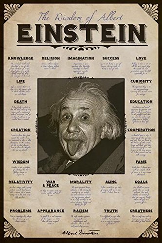 Albert Einstein Quotes Poster Art Print