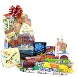 Congratulations Retro Candy Gift Basket with Free Cookie