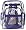 K-Cliffs Clear Transparent PVC Multi-pockets School Backpack/ Outdoor Backpack with Purple Color Trim