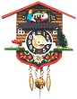 German Black Forest Chalet Clock - Teeter-Totter Chalet German Black Forest Chalet Clock - Teeter-Totter Chalet