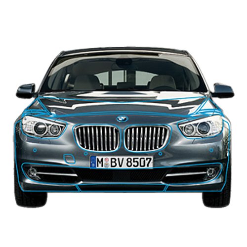 BMW 82-11-2-164-658 5 Series Clear Protective Covering-Foglights