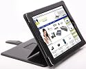 Apple iPad 3 Advanced Pro® Multi-Function Case Luxury Executive Wallet / Cover / Stand / Flip Case With Sleep Sensor - Black (Designed for the New Apple iPad 3rd Generation 2012)