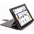 Apple iPad 3 Advanced Pro� Multi-Function Case Luxury Executive Wallet / Cover / Stand / Flip Case With Sleep Sensor - Black (Designed for the New Apple iPad 3rd Generation 2012)