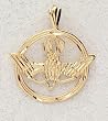 14 kt Gold Religious Medal - Holy Spirit Confirmation - In a Premium Black Box