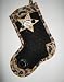 Black Diamonds Quilt Christmas Stockings Handcrafted Keepsakes Personalized with Picture Frames - FREE Shipping