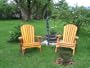 Folding Cedar Adirondack Chair W/stained Finish, Amish Crafted