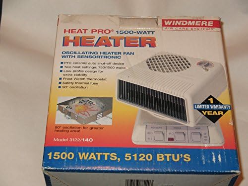 Windmere 1500 Watt Oscilating Thermostatice Controlled Ceramic Heater and Cooler