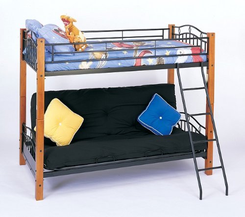 Twin Bunk Bed with Futon Convertible