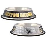 Boston Bruins Stainless Steel Dog Bowl