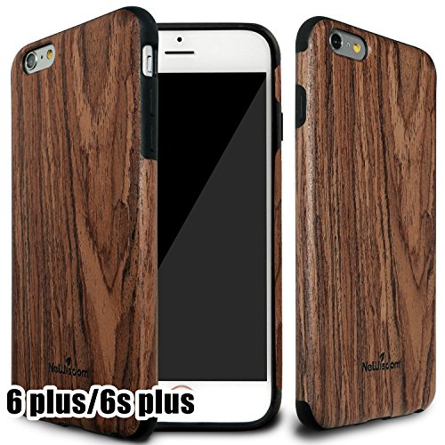 Newisdom shockproof anti slip natural wood and soft tpu…