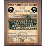 1963 Chicago Bears National Football Conference Champions Team Photo Plaque