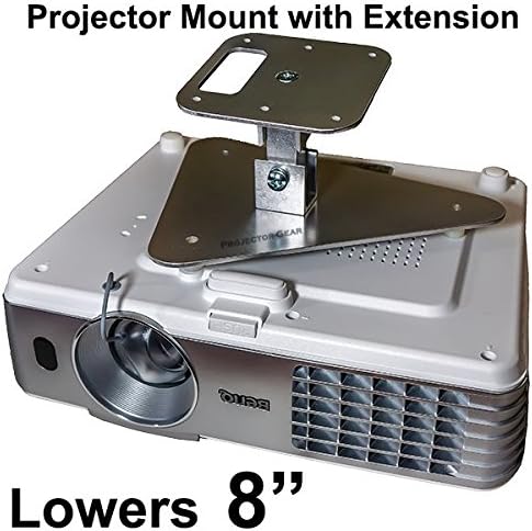 Projector-Gear Projector Ceiling Mount for BENQ HT1075 with Extension Lowers 8"