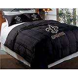 New Orleans Saints Comforter Set: Twin Comforter with Shams