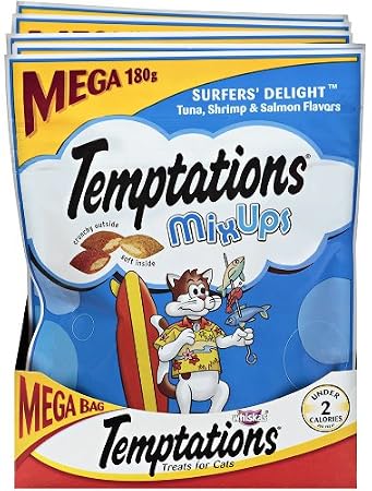 6.3oz Whiskas Temptations Mixups for Cats (Surfers Delight) $2.03