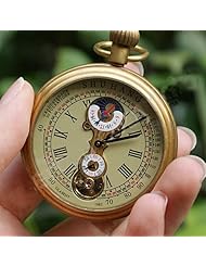 Roma Mechanical Vintage Tourbillon Copper Pocket Watch