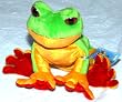 Webkinz Full Size "Tree Frog" with factory sealed un-used code! By Ganz