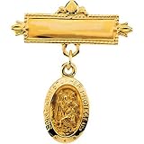 14K Yellow Gold St. Christopher Baptismal Brooch