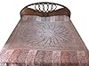 Kashmir Blanket Pashmina Bedspread Dusty Pink Reversible Indian Bedding
