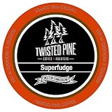 Twisted Pine SuperFudge Flavored Coffee, Single-Serve Cups for Keurig K-Cup Brewers, 24 Count